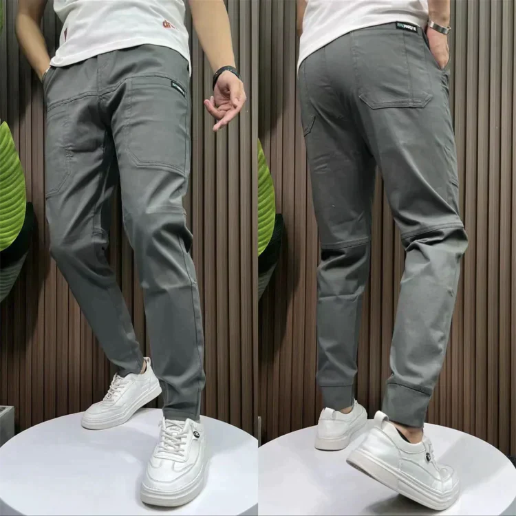 MIRO STRETCHY CARGO TROUSERS AZURE MELBOURNE