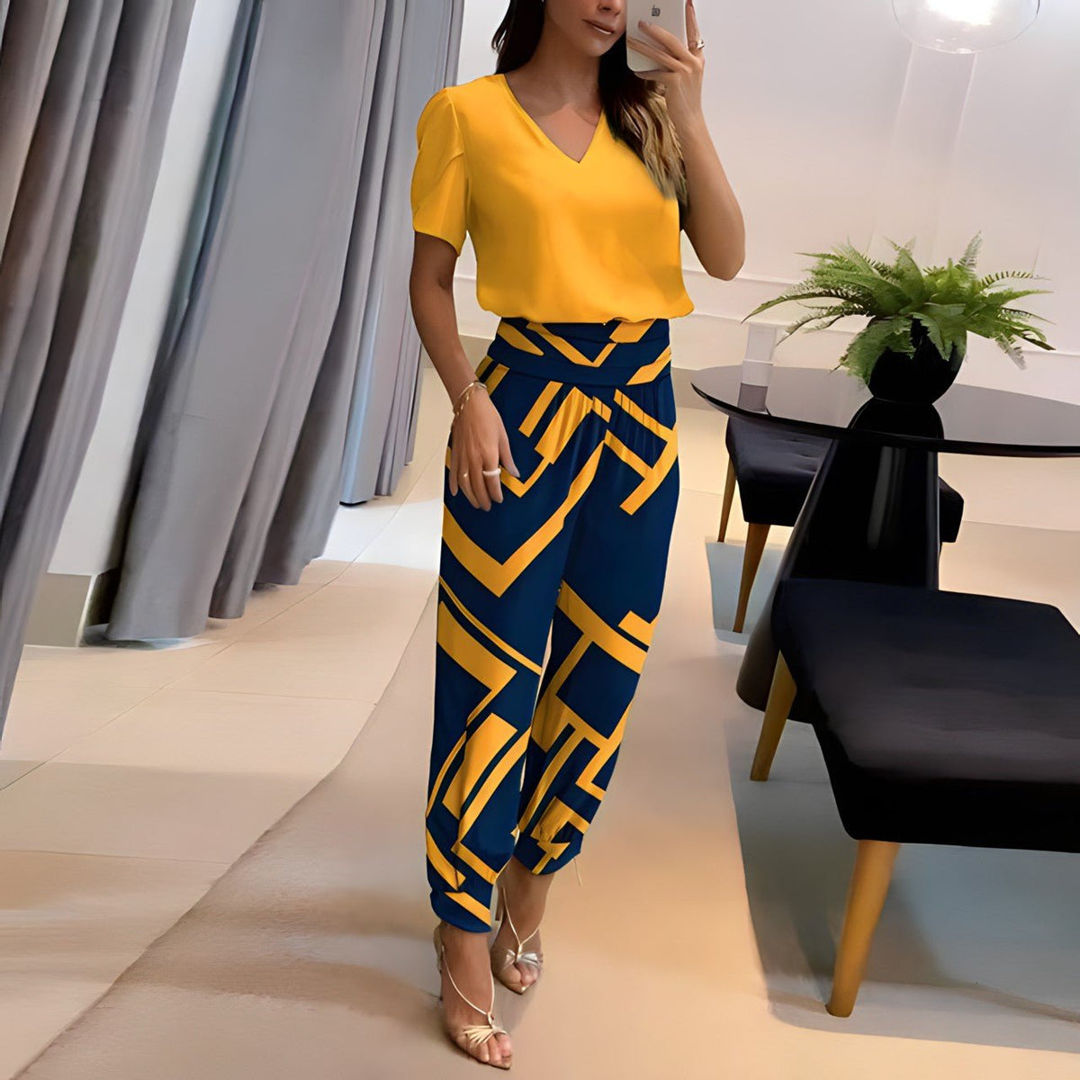 Alexandra Blouse and Pants Set