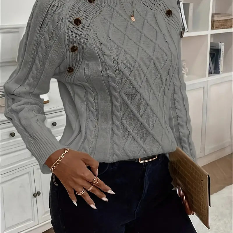 CAMILA | KNITTED LONG SLEEVE SWEATER